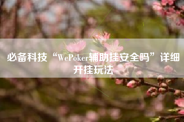 必备科技“WePoker辅助挂安全吗”详细开挂玩法