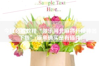 今日必看教程“微乐河北麻将开挂神器下载	”(原来确实是有插件)